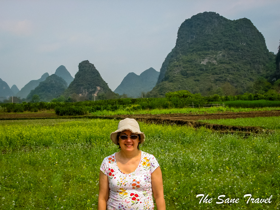 Anita travel solo Yangshou China