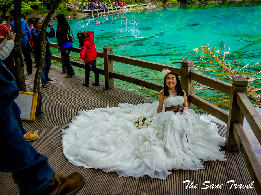 Bride Jiuzhaigou national park China 57
