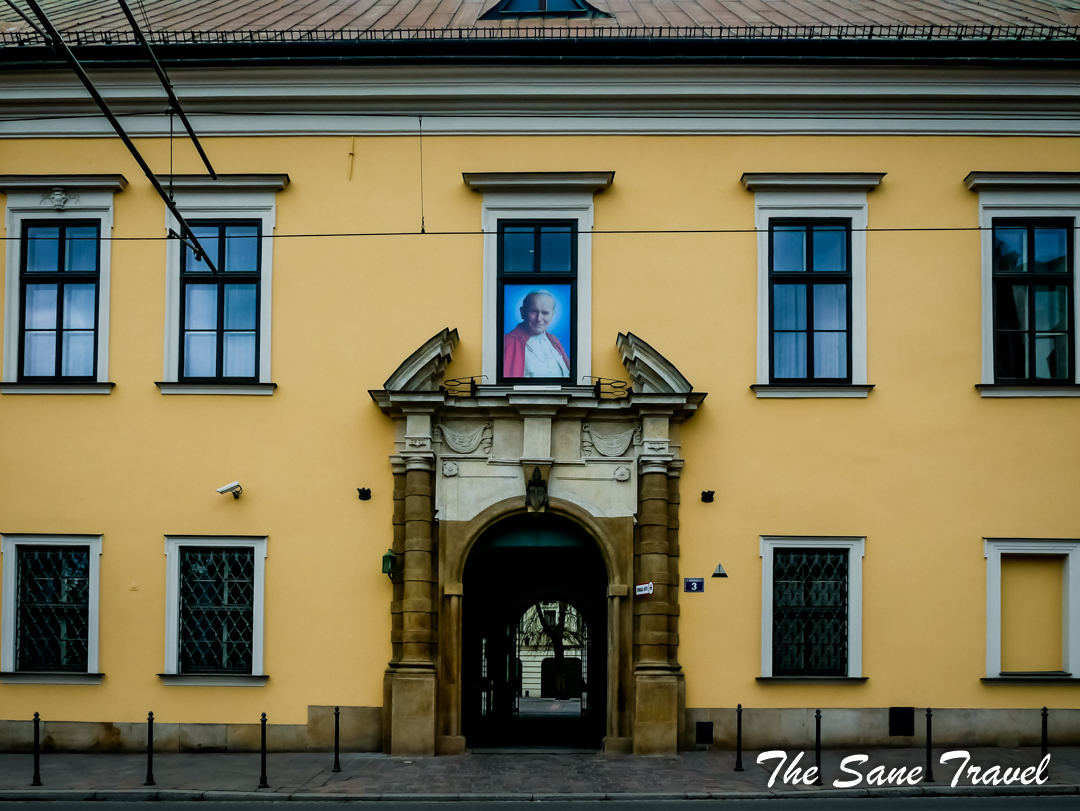 Krakow pope Jan Pavil residence