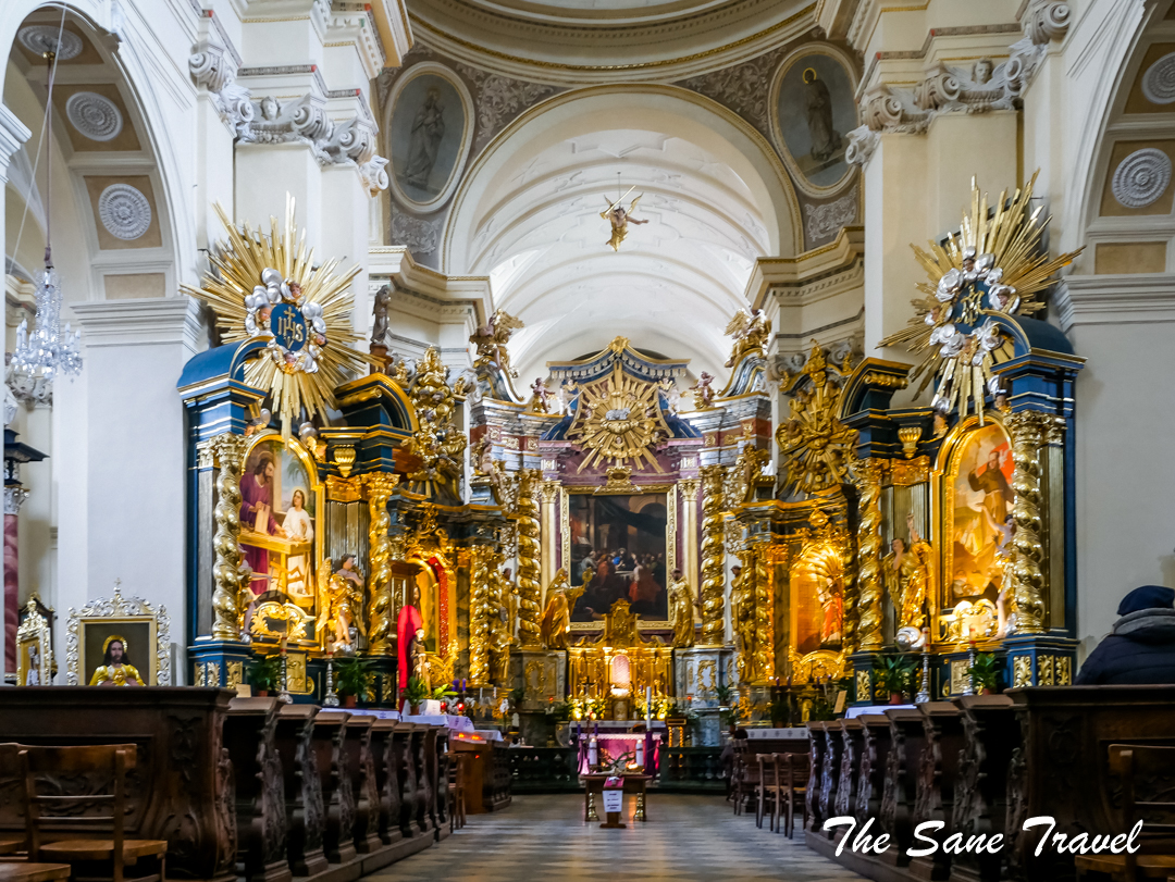 krakow Saint Bernardino church interior