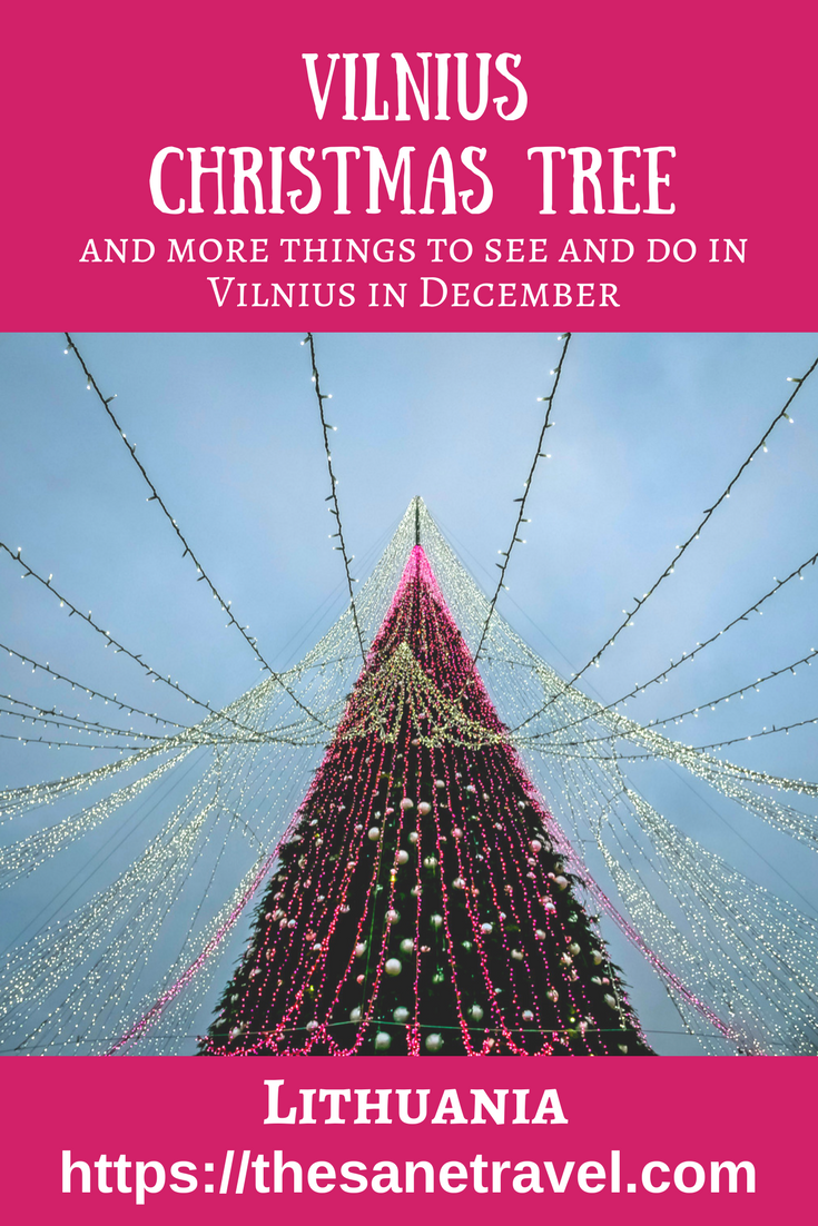 Looking where to feel a Christmas spirit in Europe? Try Vilnius, Lithuania! The Guardian listed Vilnius Christmas tree among the most beautiful ones in the world  in 2015. Check how beautiful it will be this year!  #Christmastravel #Christmasmarket #wintertravel #Europetravel #visitLithuania #travelphotography #travelblog #Europeinwinter