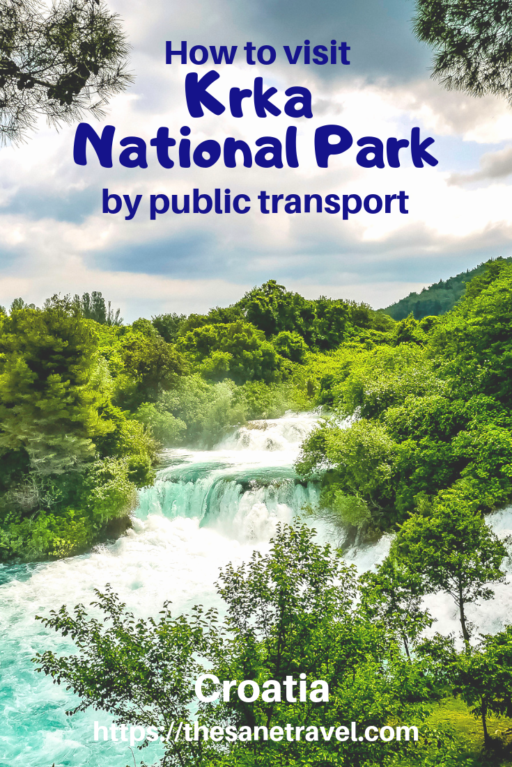 When visiting Croatia, make sure to include Krka National Park in your travel itinerary.  Krka is a river with stunning waterfalls. Most of the course of the Krka River is part of the national park, including most of the river lakes and the two richest waterfall systems: Roski slap and Skradinski Buk. I hope this article can make planning and visiting Krka National Park by public transport easier for you. #croatiatravel #krkanationalpark  #krkawaterfalls #croatiawaterfalls #croatianationalpark #travelblog #travelphotography #europetravel