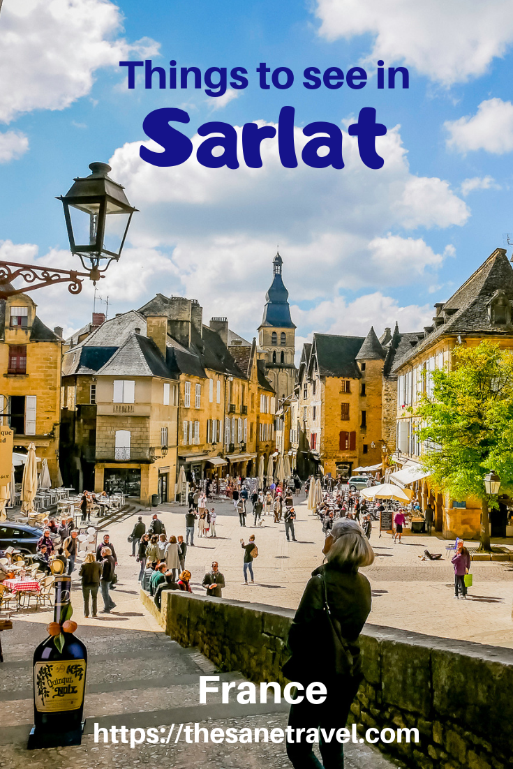 The medieval Sarlat is a beautifully restored city in the middle of Perigord Noir, part of Dordogne or Perigord department of France. Sarlat is reputed to have the highest density of historic monuments in Europe. The city welcomes more than 2 million visitors a year. Check a selection of things to see in Sarlat. #Sarlat #Sarlat-la-Canéda #visitSarlat #visitFrance #Europetravel #travelblog #travelphotography