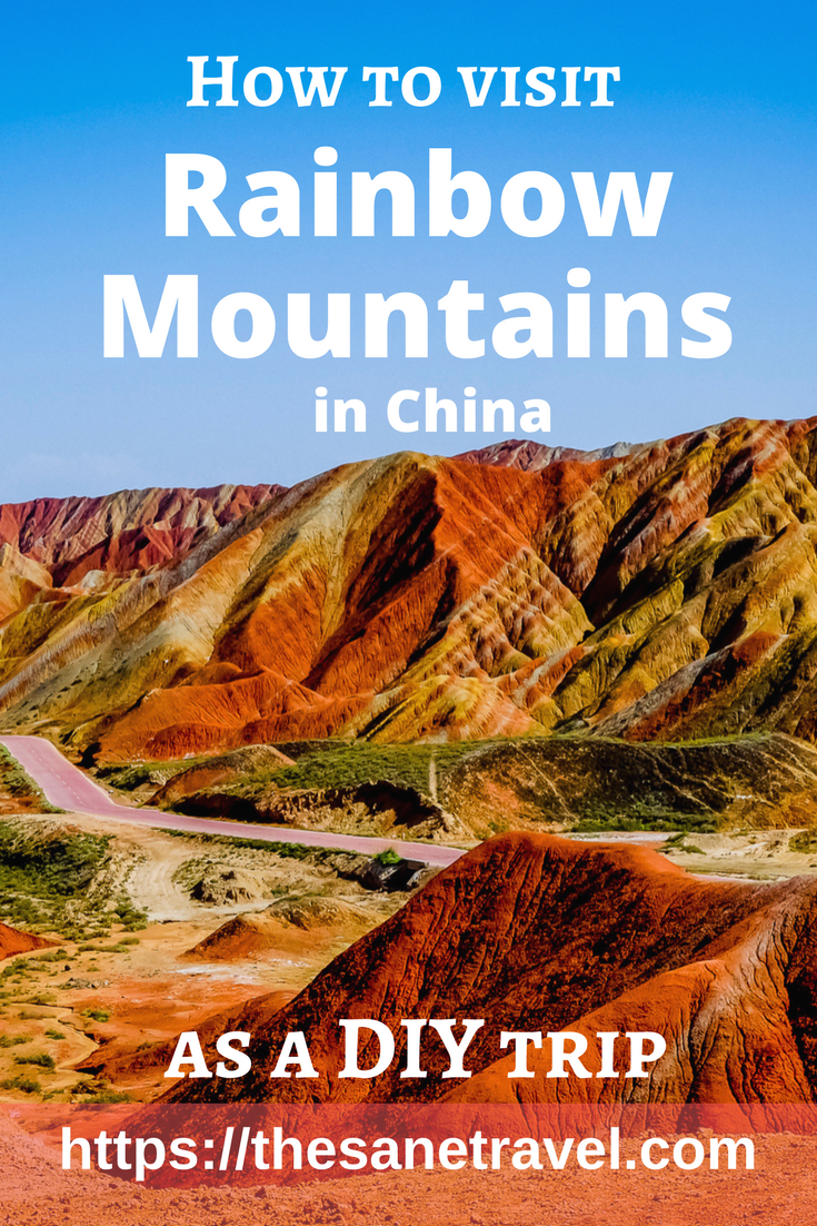 Rainbow Mountains in China is one of the Top 10 Geographical Wonders of the World selected by National Geographic. Here is how to do this trip yourself, not knowing Chinese. #RainbowmountainsChina #travel #traveltips #visitChina #travelphotography #travelblog