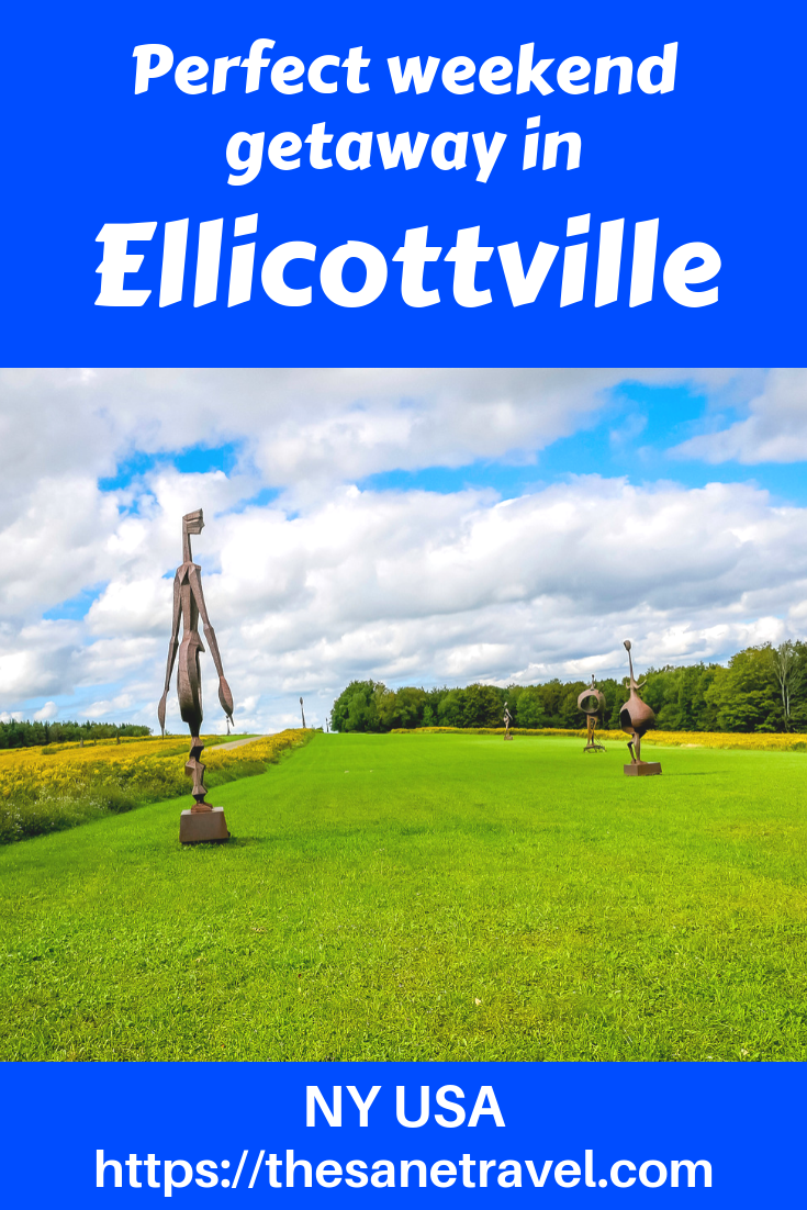 The charming Ellicottville in New York State, is about an hour from Niagara Falls. It attracts its visitors with excellent ski resorts: Holiday Valley and HoliMont. When visiting enjoy interactive sculptures in Griffis Sculpture Park and try blueberry beer of Ellicottville Brewing Company in one of America’s best 100 Adventure Towns. Here’s a list of things to enjoy for your weekend getaway. #USAtravel #weekendgetaway #travelblog #travelphotography #ellicottville #IloveNY