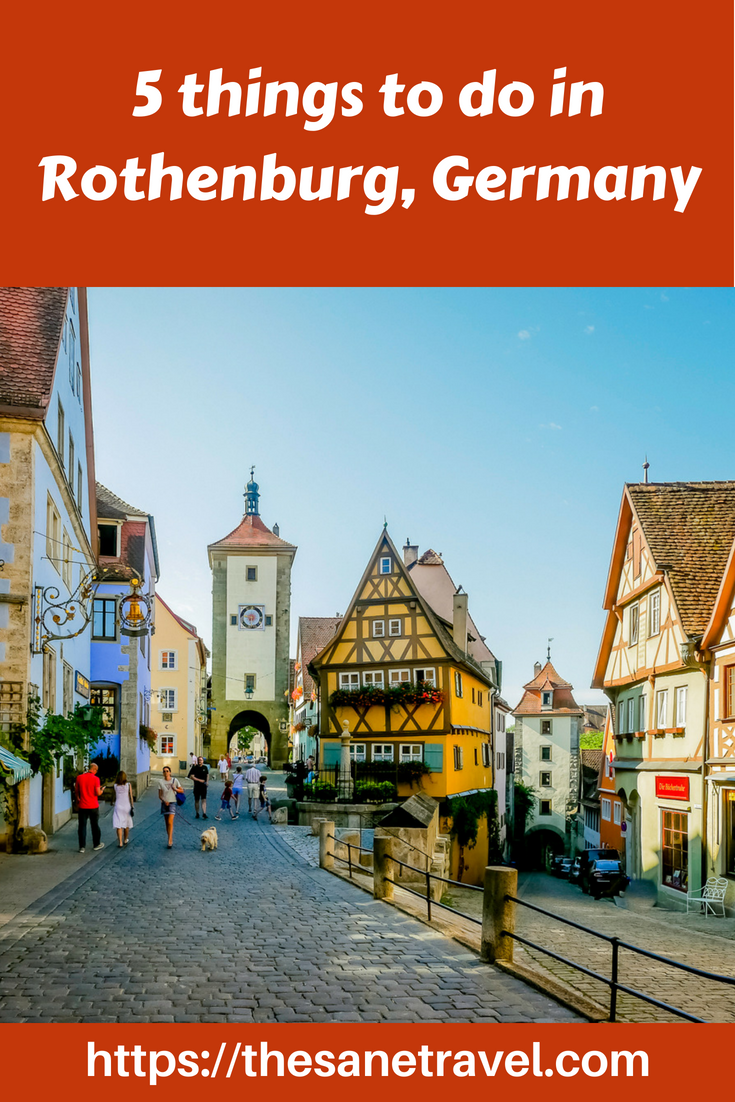 Did you know that Rothenburg ob der Tauber was voted as number 5 of the Best Travel Destinations in Germany? Check the things to do in this medieval city! #Rothenburg #RothenburgobderTauber #Visit Germany #traveltips #travelphotography