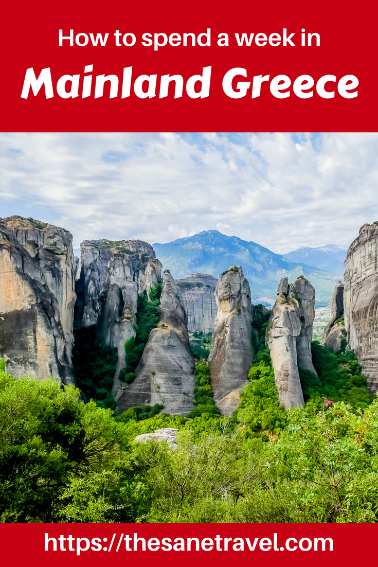 If you want to explore Greece beyond Athens and its islands this mainland Greece holiday itinerary is for you. This one week itinerary starts and ends in the second biggest city of Greece, Thessaloniki. It’s been done and is doable by public transport and by car as well. #visitGreece #travel #travelitinerary #travelblog #travelphotography #visitEurope