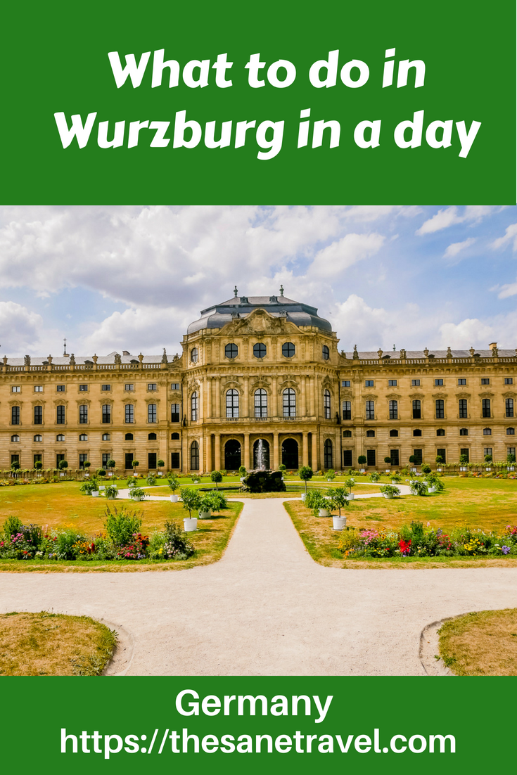 Wurzburg in Germany is worth visiting firstly because of Würzburg Residence, one of the grandest baroque palaces in Europe inscribed in UNESCO World Heritage List, but also for seeing Marienberg Fortress a symbol of the city, or trying to compare Charles bridge in Prague with Old Main Bridge of Wurzburg and much more. Ready? Here is how to spend a day in Wurzburg! #visitGermany #Wurzburg #travelblog #Europetravel #travelphotography