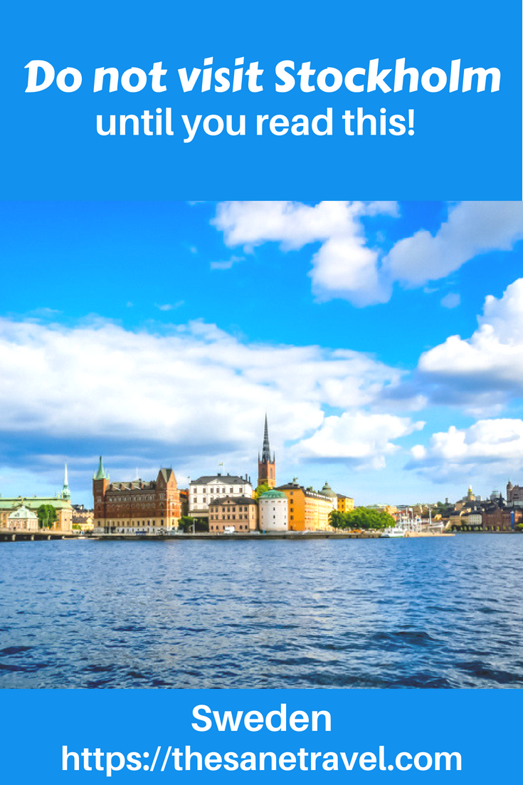 Read this before you visit Stockholm! It will save you money and time! #travel #visitStockholm #traveltips #travelblog
