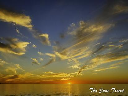 Experience tropical vibes at Sunset Bay Beach on Lake Erie USA